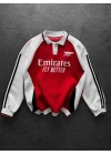Polo Yaka Emirates Unisex Sweatshirt Kırmızı