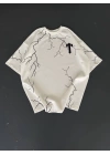 Şimşek Trapstar Unisex Tshirt Beyaz