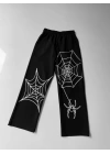 Spider Baskı Unisex Baggy Eşofman