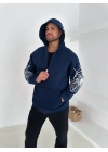 Spider Unisex Oversize Hırka Lacivert