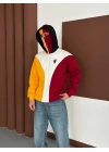 Taraftar Kar Maske Unisex Hırka Sarı-Kırmızı