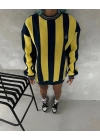 Taraftar Şardonlu Unisex Sweatshirt Lacivert