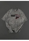 Trap Unisex Oversize Tshirt Gri
