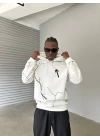 Trapstar Unisex Şardonlu Sweatshirt Beyaz