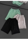 Unisex Basic Şort Yeşil