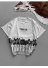 WILD TRAP Unisex Oversize Tshirt Beyaz