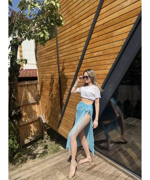 Jade Püsküllü Pareo