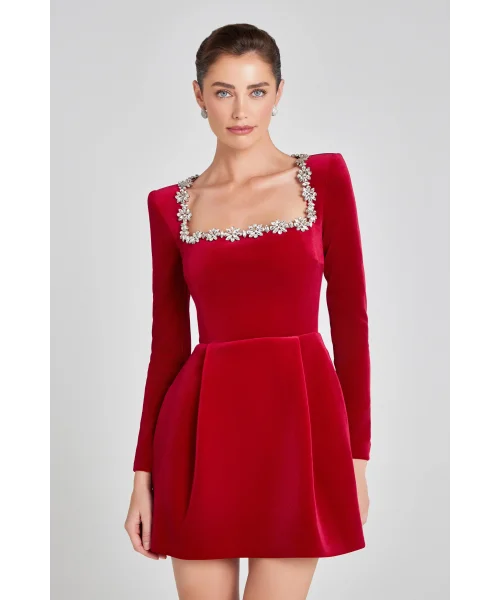 Cendrea Elbise Kırmızı