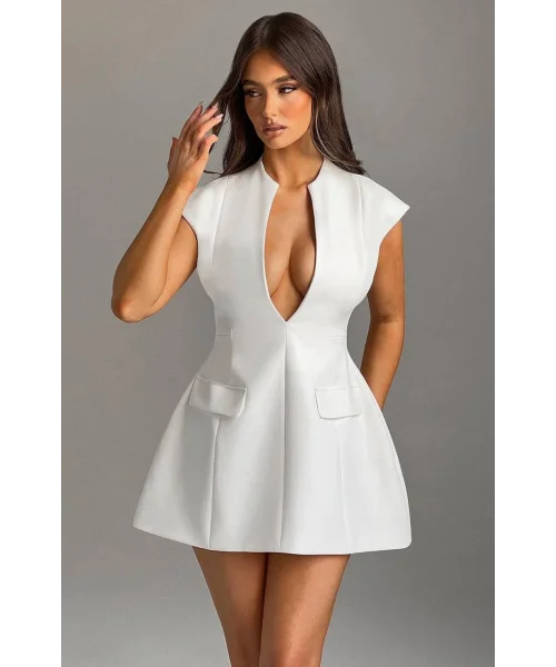 Clabella Elbise •Beyaz