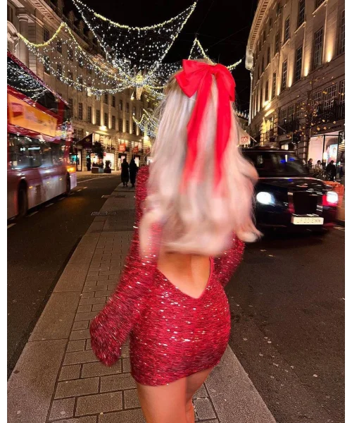 Krystelle Elbise Kırmızı