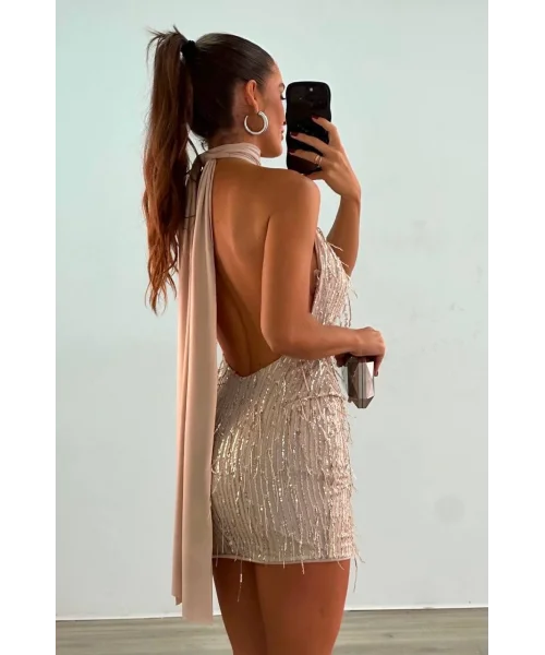 Montecarlo gold elbise