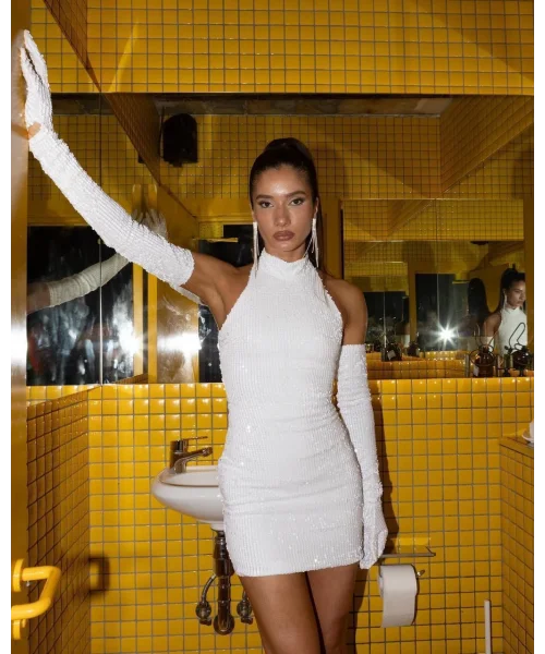 Rosaria Elbise Beyaz