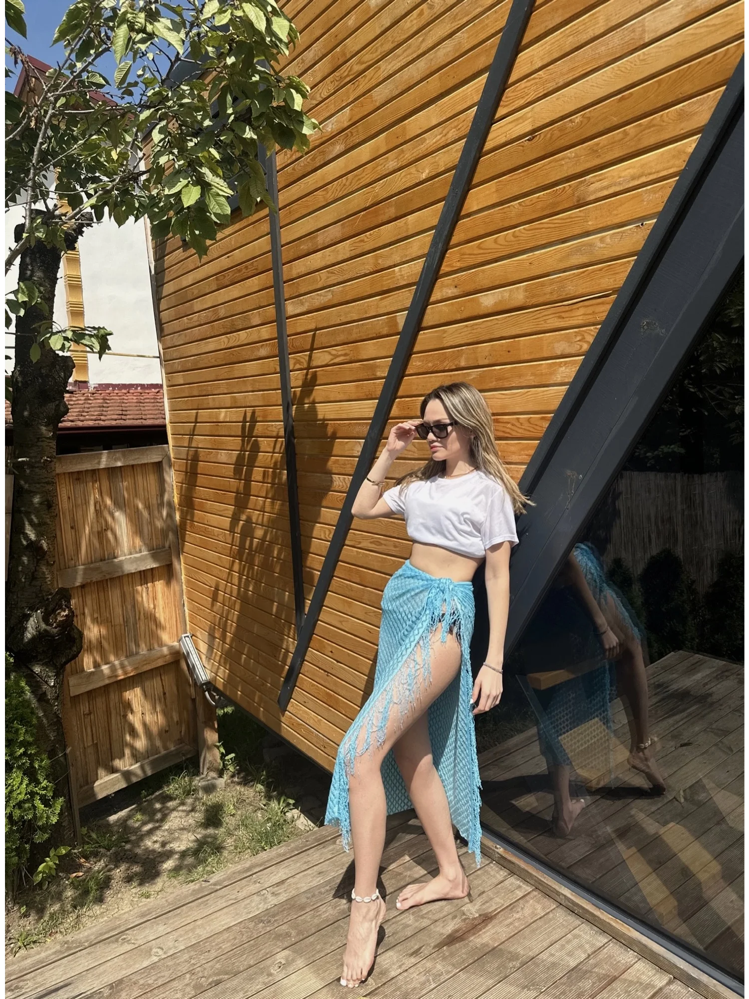 Jade Püsküllü Pareo