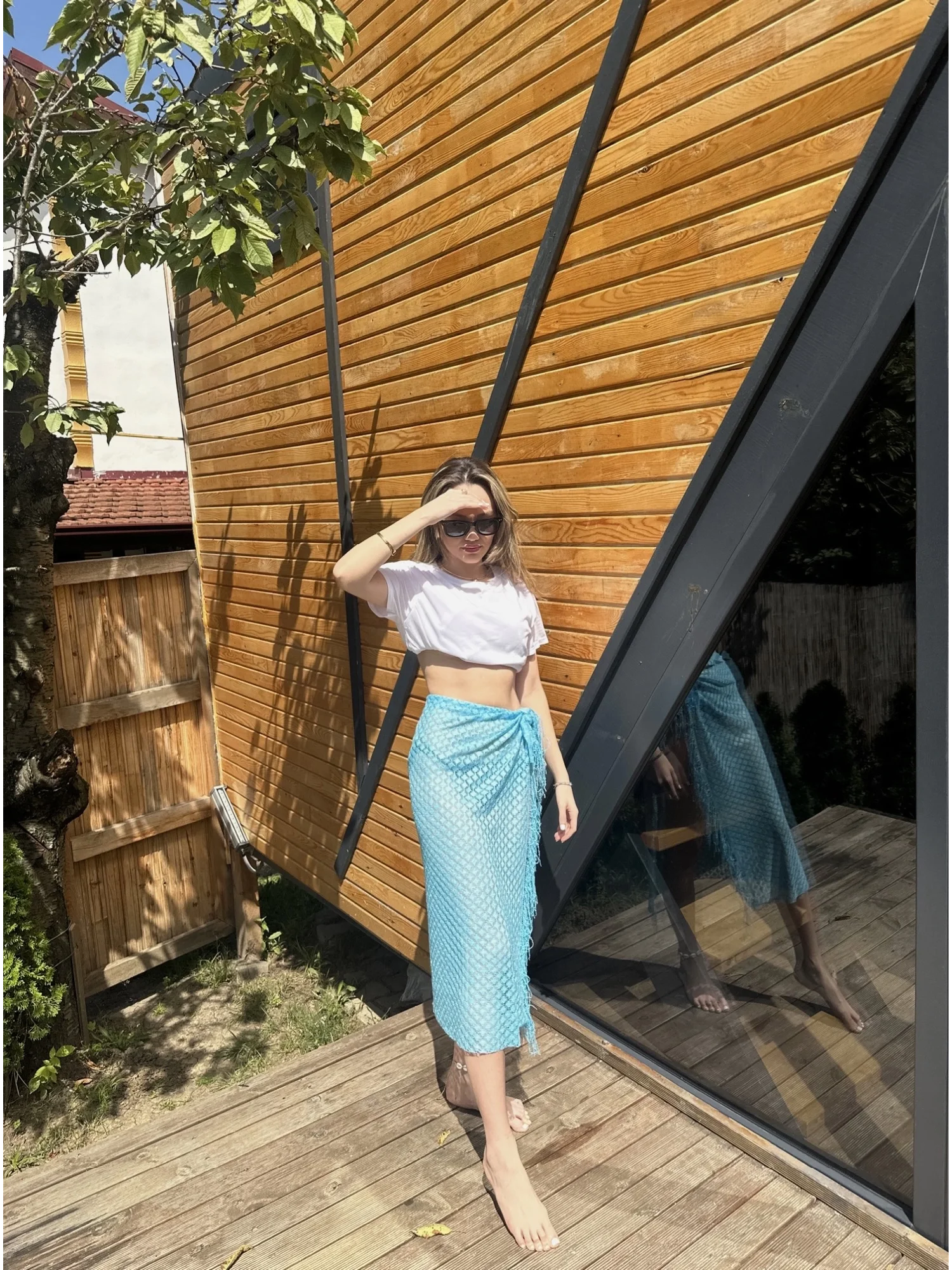 Jade Püsküllü Pareo