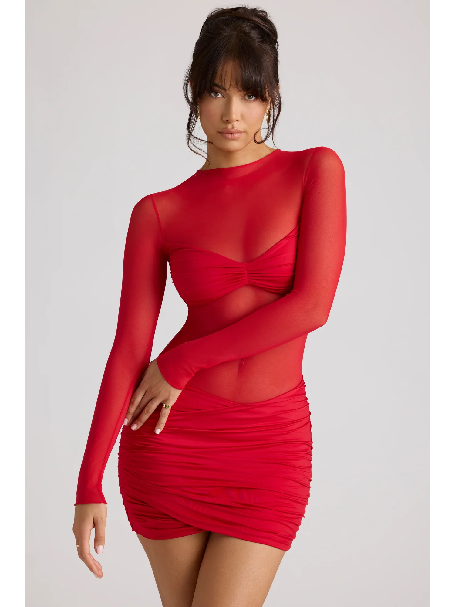 Annabelle Elbise Kırmızı