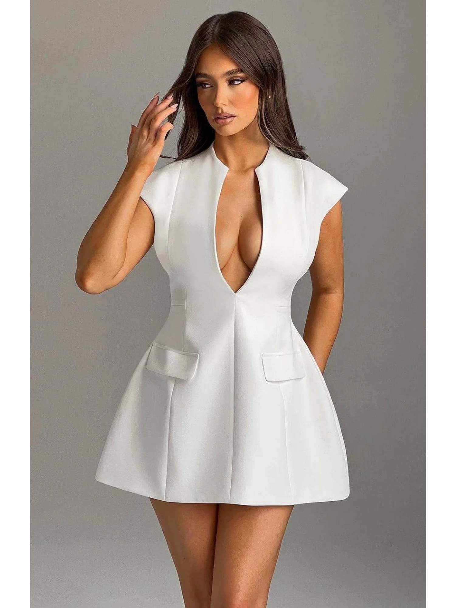 Clabella Elbise •Beyaz