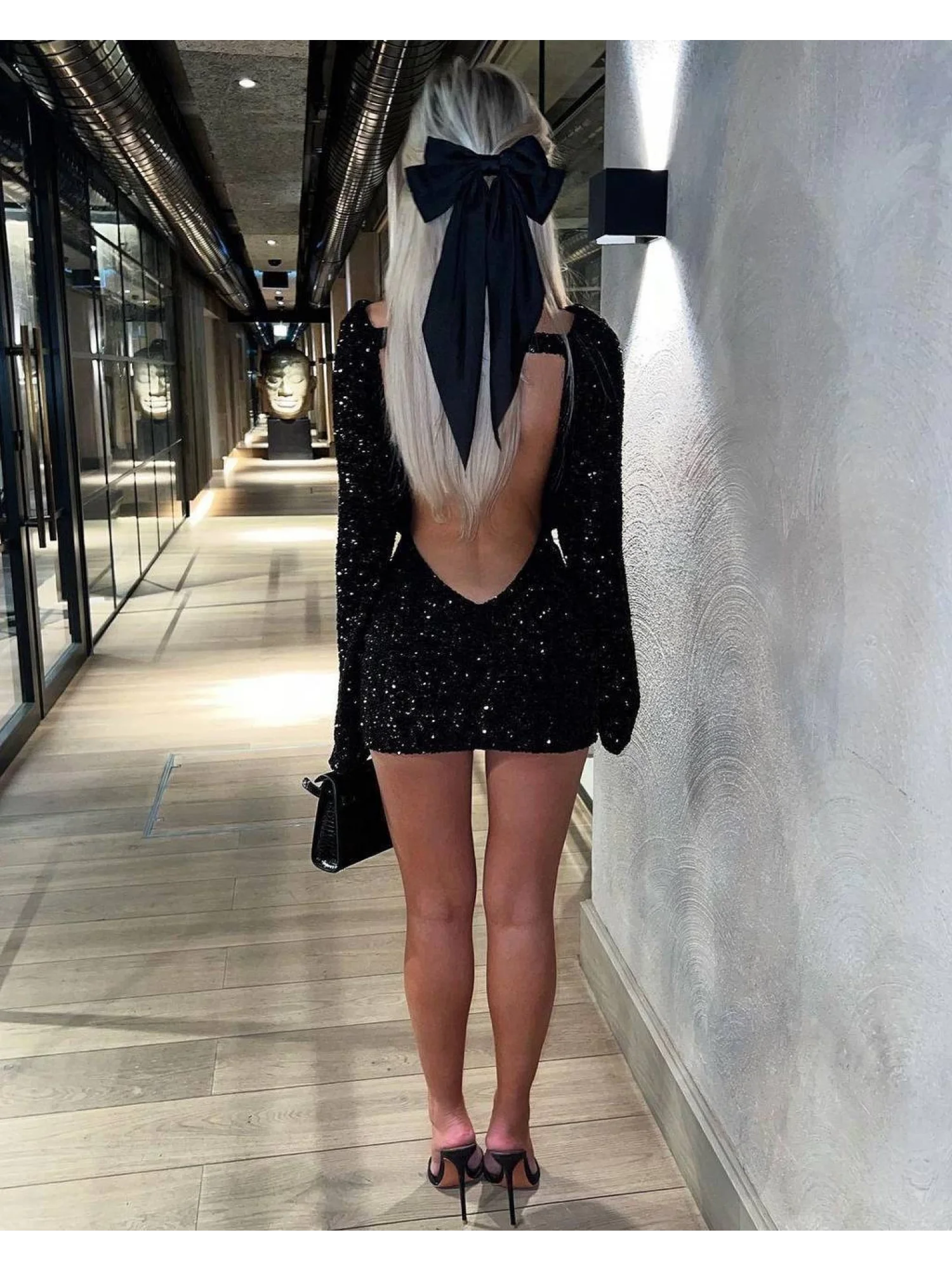 Krystelle Elbise Siyah