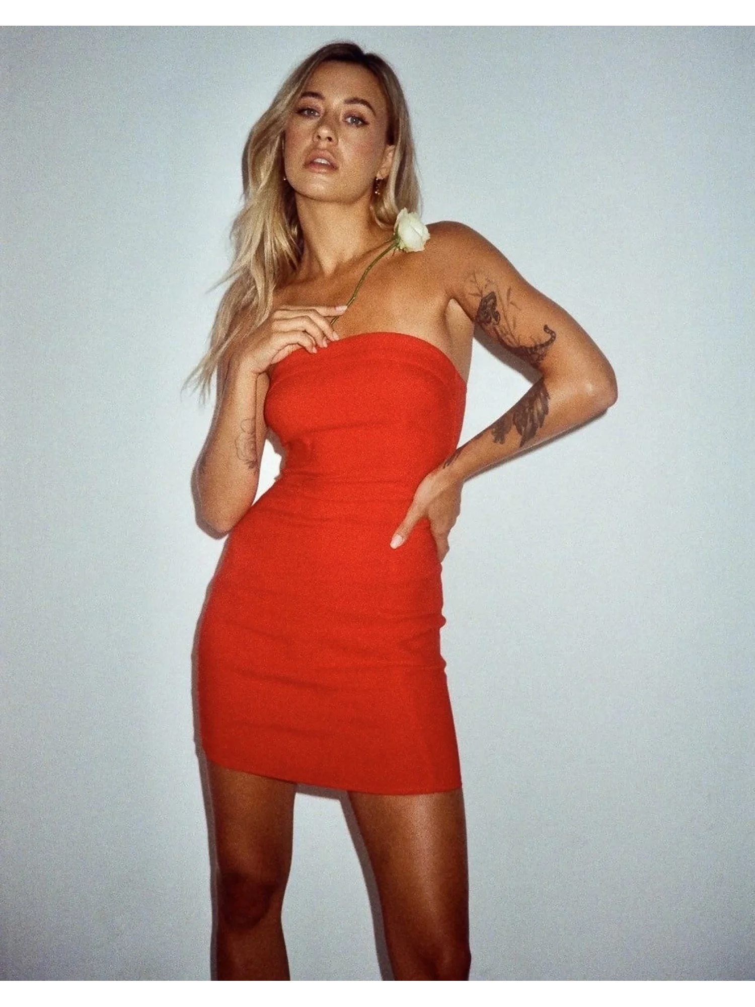 Straplez Mini Elbise