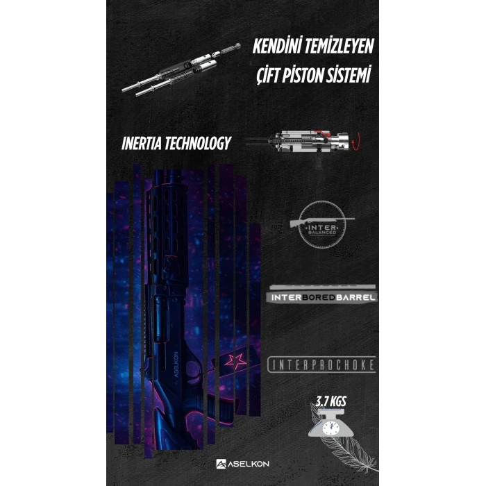 Aselkon STATO4 PRO EXTRA BLACK SİYAH