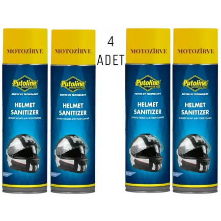 Putoline Helmet Sanitizer Kask ve Vizör Temizleyici 500 ml (4 Adet)