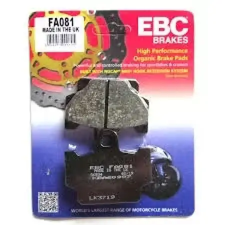 EBC FA081 Ön Fren Balatası (Yamaha XV250 Virago 89-94 / Xt600 Tenere 84-86)