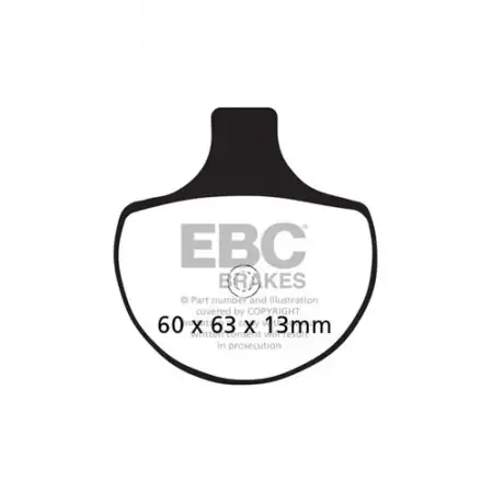EBC FA094V Yarı Sinter Ön Fren Balatası (Harley Davidson FLSTB/FLSTC 00-11)