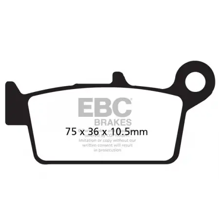 EBC FA131TT Arka Fren Balatası (Honda XR250/400/600, Kawasaki KLX250/400, Suzuki DRZ400)