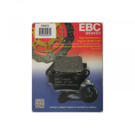 Bajaj Pulsar Rs200 14-22 Organik Arka Fren Balatası Ebc FA213