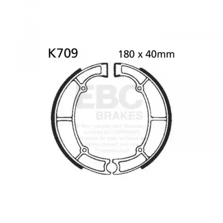 Kawasakı VN800 Arka Fren Balatası Ebc K709