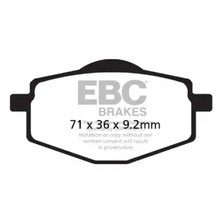 EBC SFA101 (Malaguti Blog 125/160, Centro 125/160 Scooter) Arka Fren Balatası