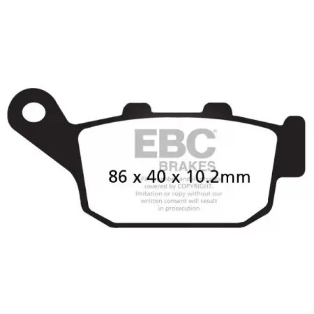EBC  SFA140HH Sinter Arka Fren Balatası (Honda Foresight 250 00-05)