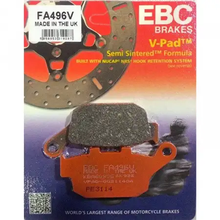 Suzuki V-Strom 250 Yarı Sinterli Arka Fren Balatası Ebc FA496V