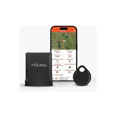 Turuncu GO Kablosuz Motosiklet Takip Cihazı (12 Aylık) - (411-1042)