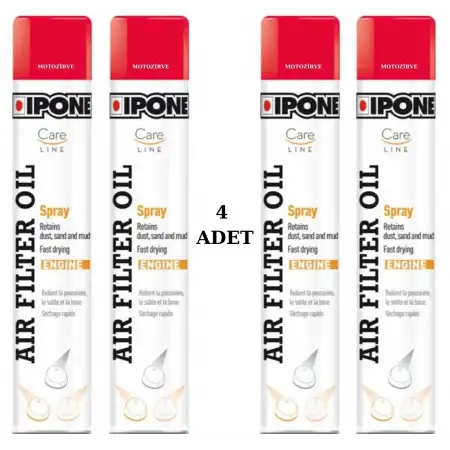 Ipone Air Filter Oil Hava Filtresi Yağlama Spreyi 750 Ml (4 Adet)