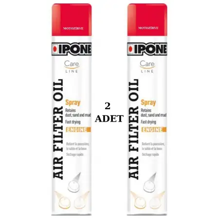 Ipone Air Filter Oil Hava Filtresi Yağlama Spreyi 750 Ml (2 Adet)