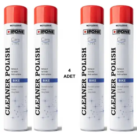 Ipone Cleaner Polish 750 ml Susuz Yıkama Temizleme ve Cila Spreyi (4 Adet)