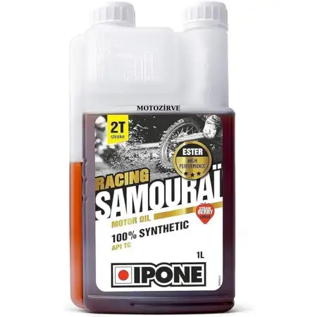 Ipone Samourai Racing 2T Esterli %100 Sentetik Strawberry Çilek Kokulu Yağ 1 Litre, samurai