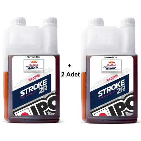 İpone Stroke 2R 2T Esterli % 100 Sentetik Yarış Performans Motor Yağı 1 Litre (2Adet)