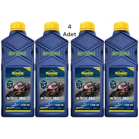 Putoline N-Tech ProR+15w-50 Tam Sentetik Motor Yağı 1 Litre ( 4 Adet),ntech