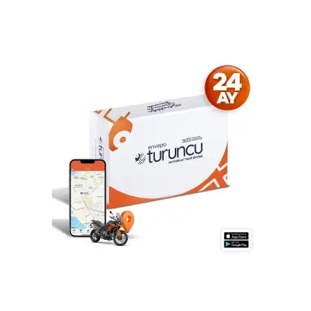 Turuncu Motosiklet Takip Cihazı (24 AYLIK) Mobil Araç Takip Cihazı - (411-1024)