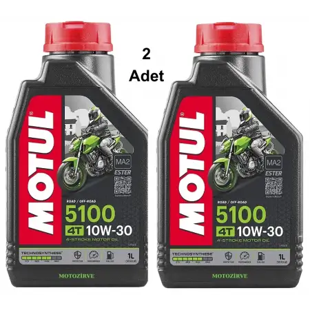 Motul 5100 10w30 4T Motosiklet Yağı 1 Litre (2 Adet)