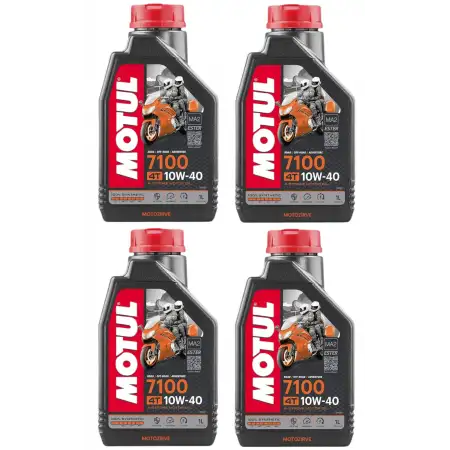 Motul 7100 10W40 4T % 100 Sentetik Motor Yağı 1 Litre (4 Adet)