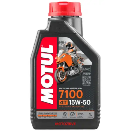 Motul 7100 15W50 4T Tam Sentetik Motosiklet Motor Yağı 1 Litre