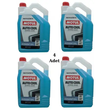 Motul Auto Cool Essential Antifriz Soğutma Sıvısı 5 Litre -25 c (4 Adet)