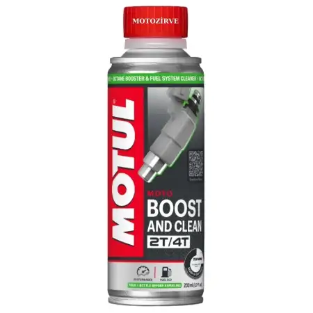 Motul Boost And Clean Moto 200 ml - Oktan Arttırıcı ve Yakıt Sistemi Temizleyici