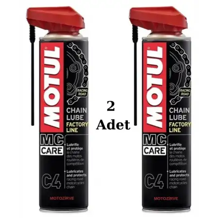 Motul C4 Zincir Yağı Sprey 400 ml Road Chain Lube (2 Adet)