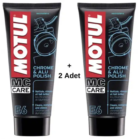 Motul E6 Krom Nikelaj Alüminyum Parlatıcı 100 ml (2 Adet)