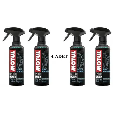 Motul E7 Insect Remover Sinek ve Böcek Temizleyici 400 ml - (4 Adet)