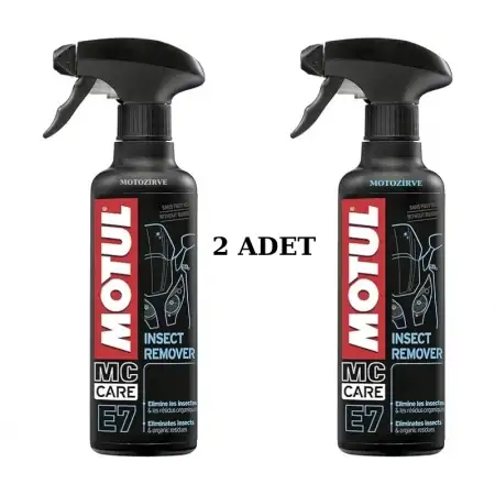 Motul E7 Insect Remover Sinek ve Böcek Temizleyici 400 ml - (2 Adet)
