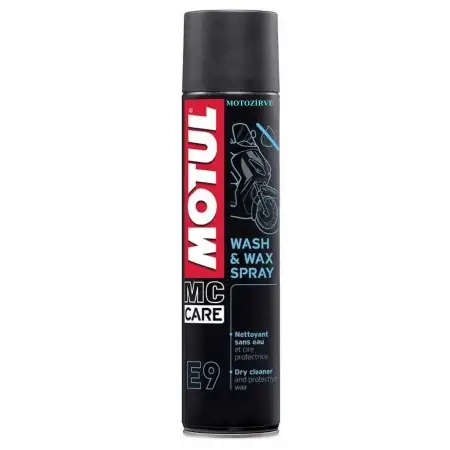Motul E9 Wash & Wax Susuz Temizleme ve Cila Spreyi 400 ml